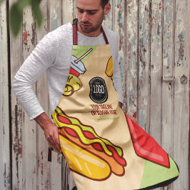 Firmenlogo personalisieren | Hamburger Hotdog Them Schürze
