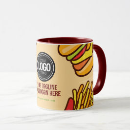 Firmenlogo personalisieren | Hamburger Hotdog Them Tasse