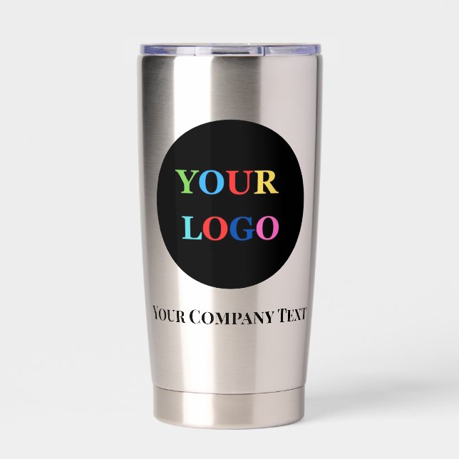 Firmenlogo Personalisierte Geschäftstasse Kaffee Thermobecher (Vorderseite)