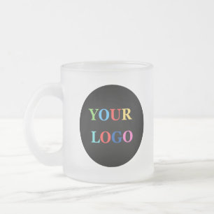Firmenlogo Personalisierter Geschäftskaffee Mattglastasse