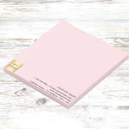 Firmenlogo pink post-it klebezettel