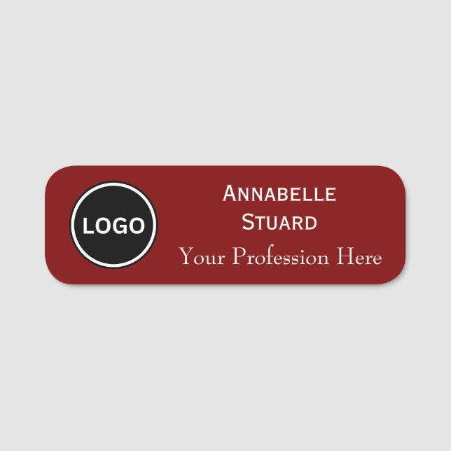 Firmenlogo Privatangestellte Namensschild (Vorderseite)