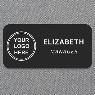 Firmenlogo Professionell Schwarz Namensschild