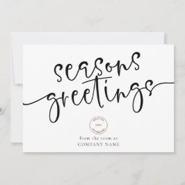 Firmenlogo QR-Code Farbige Frohen Festtage Feiertagskarte