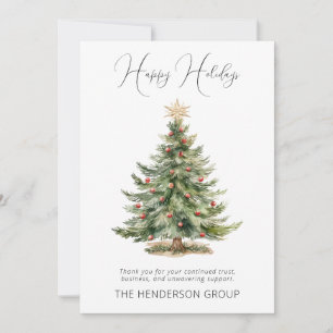 Firmenlogo QR-Code Frohe Feiertage Weihnachtsbaum Feiertagskarte