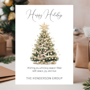 Firmenlogo QR-Code Frohe Feiertage Weihnachtsbaum Feiertagskarte