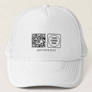Firmenlogo QR-Code Geschäft Promotionsdesign Truckerkappe