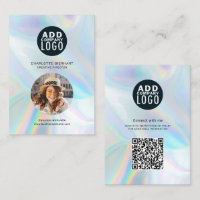 Firmenlogo QR Code Holographic Employee Foto
