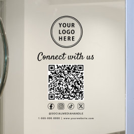 Firmenlogo QR-Code Kontaktieren Sie uns Fensteraufkleber