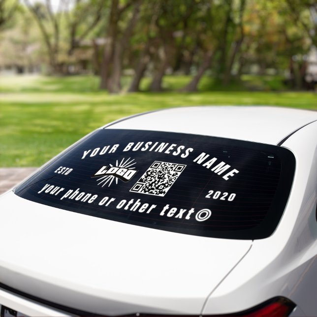 Firmenlogo qr Code Vinyl Car Truck Window Decal Fensteraufkleber (Von Creator hochgeladen)
