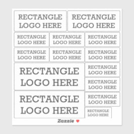 Firmenlogo | Rectangle Shape Leicht Upload Aufkleber