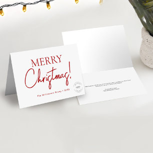 Firmenlogo RED Script Frohe Weihnachten