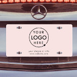 Firmenlogo | Rosa Beruflich US Nummernschild<br><div class="desc">Ein einfaches,  individuelles,  rosafarbenes Firmenlogo-Template in modernem minimalistischem Stil,  das mit Ihrem Firmenlogo und den Details leicht aktualisiert werden kann.</div>