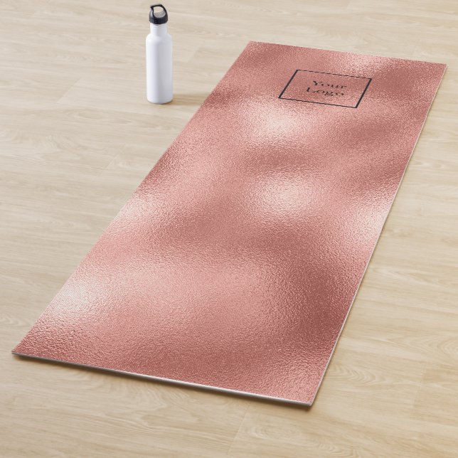 Firmenlogo Rose gold Metallstudio Yogamatte (Beispiel)