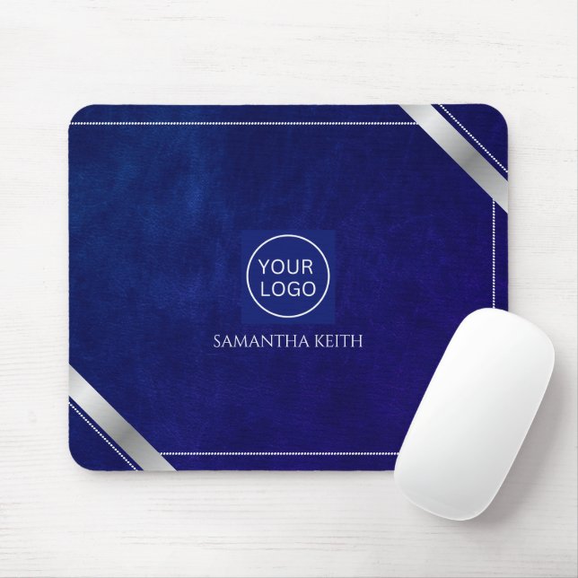 Firmenlogo Royal Blue Leather 2025 Custom Mousepad (Mit Mouse)