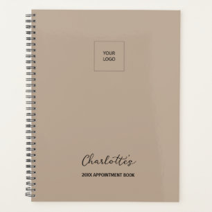 Firmenlogo Simple Tan Elegantes Terminkalender Planer