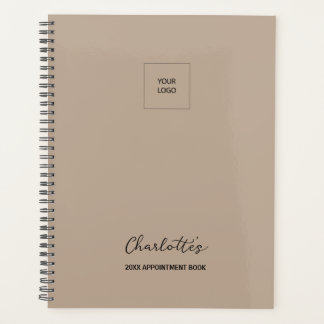 Firmenlogo Simple Tan Elegantes Terminkalender Planer
