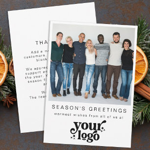 Firmenlogo Team Foto Stilvoll Weihnachten