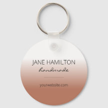 Firmenlogo Terracotta Einfaches Schlüsselanhänger