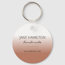 Firmenlogo Terracotta Einfaches Schlüsselanhänger