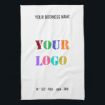 Firmenlogo Text Business Küche Handtuch<br><div class="desc">Benutzerdefinierte Farben und Schriftart - Personalisierte Küchenhandtücher mit Ihrem Firmenlogo und Name Text Info Business Promotional oder Modernes Persönliches Küchentuch / Geschenk - Machen Sie Ihr eigenes Design - Logo hinzufügen - Bild - Foto oder QR Code / Name - Info oder Benutzerdefiniert - Vergrössern und verschieben oder entfernen und...</div>