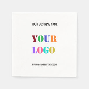 Firmenlogo Text Business Werbung Napkins Serviette