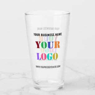 Firmenlogo Text Glas Werbegeschenk