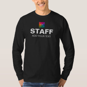 Firmenlogo Text: Ming Long Sleeve Staff T-Shirt