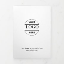 Firmenlogo & Text Moderne Trifold Broschüre