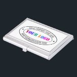 Firmenlogo Text Name Business Car Fall Visitenkarten Dose<br><div class="desc">Benutzerdefinierte Farben und Schriftart - Entwerfen Sie Ihre eigenen Personalisierten Visitenkarten-Cases mit Ihrer Firmenlogo-Website oder einem maßgeschneiderten Werbegeschenk für Ihr Unternehmen - Logo hinzufügen - Bild oder QR-Code - Foto / Name - Firma / Website / Informationen / Mehr - Vergrössern und verschieben oder entfernen und hinzufügen von Elementen /...</div>