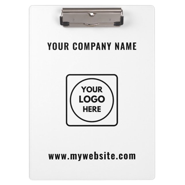 Firmenlogo Text Promo Pro Klemmbrett (Vorderseite)