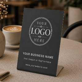 Firmenlogo-Tischdisplay Sockelschild