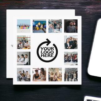 Firmenlogo und 12 Personalisierte Fotovorlage