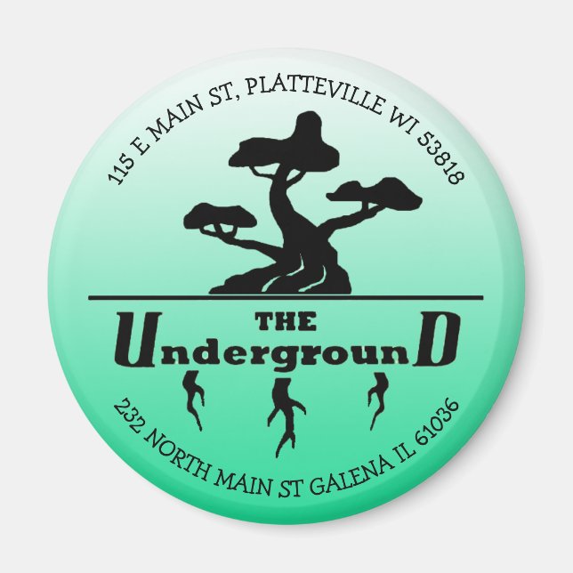 Firmenlogo und Adressenbewertung Magnet (Vorne)