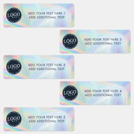 Firmenlogo und benutzerdefinierter Text Etiketten