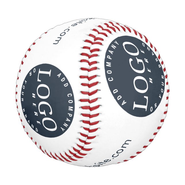 Firmenlogo und Firmenwebsite Mitarbeiter Swag Baseball (Schrägansicht)