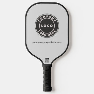 Firmenlogo und Geschäftswebsite-Adresse hinzufügen Pickleball Schläger