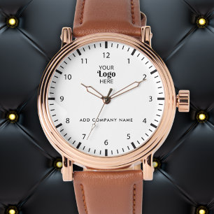 Firmenlogo und Markenbezeichnung Werbung Armbanduhr