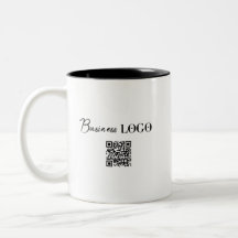 Firmenlogo und QR-Code
