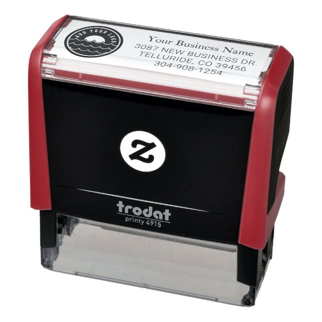 Firmenlogo und Rücksendeadresse Permastempel (Produkt)