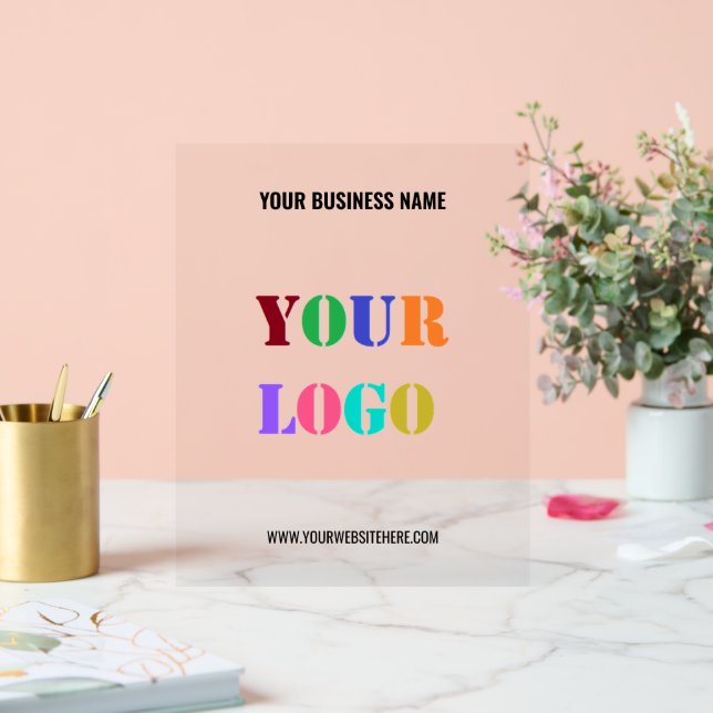 Firmenlogo und Text-Akryllische Beschriftung Acrylschild (Hochzeit)