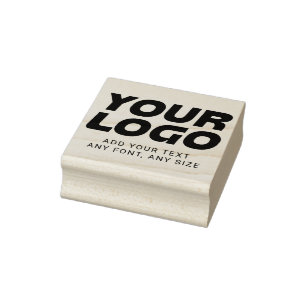 Firmenlogo und Text Gummistempel