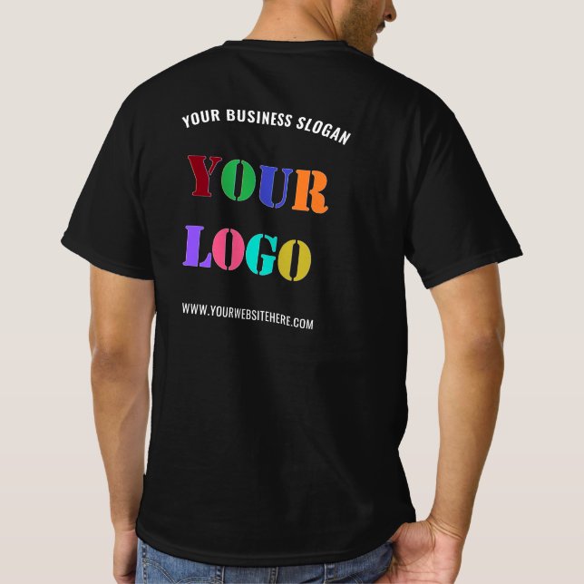 Firmenlogo und Text - Ihr Business-T - Shirt (Rückseite)