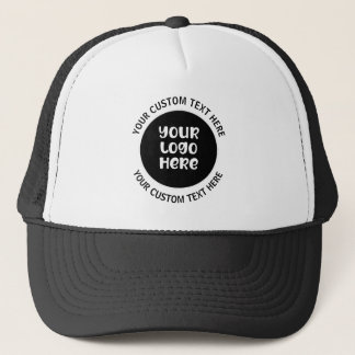Firmenlogo und Text Mitarbeiterkappe Truckerkappe