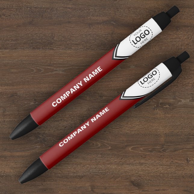 Firmenlogo und Text-Roter Pen Kugelschreiber (Von Creator hochgeladen)
