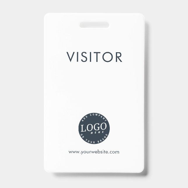 Firmenlogo und Visitenkartenadresse Ausweis (Vorderseite)
