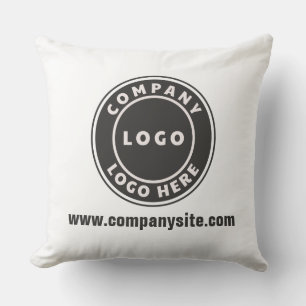 Firmenlogo und Website Custom Company Kissen