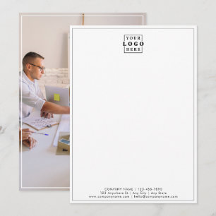 Firmenlogo Unternehmen Gebrandete Foto Graue Umran Mitteilungskarte