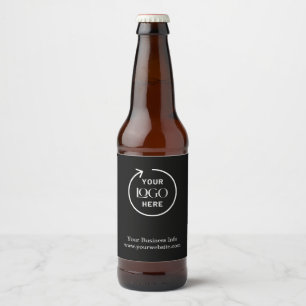 Firmenlogo  Unternehmen Minimalistisch Bierflaschenetikett