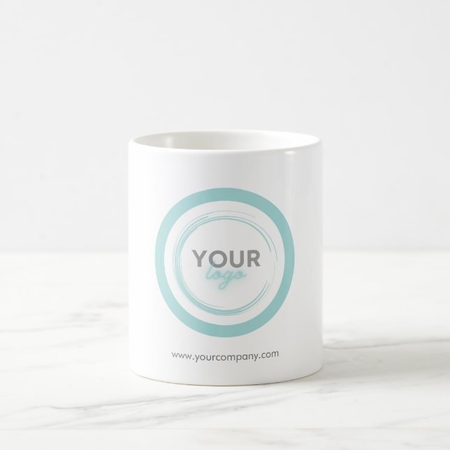 Firmenlogo Unternehmensgeschäft Minimalistisch Kaffeetasse (Mittel)